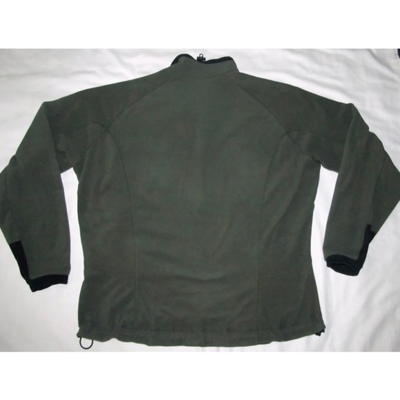 Mountain Hardwear Green Black Fleece Full Jacket Mens Size Extra Large XL - Picture 3 of 3